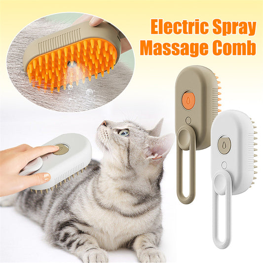 Electric 3-in-1 steam Brush for Cats and Dogs.